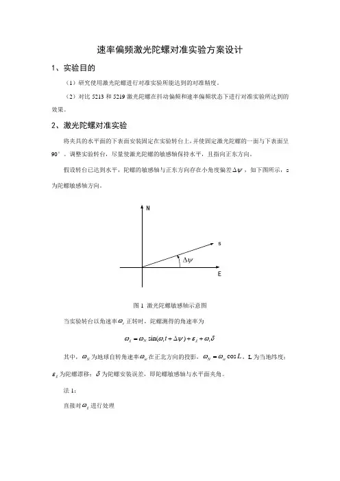 速率偏频激光陀螺对准实验v3