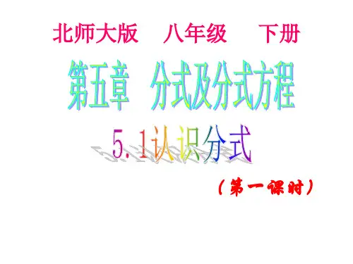 分式(第一课时)课件