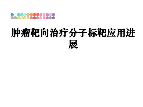 最新肿瘤靶向治疗分子标靶应用进展PPT课件