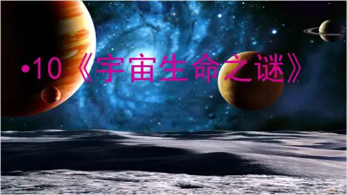 10《宇宙生命之谜》课件
