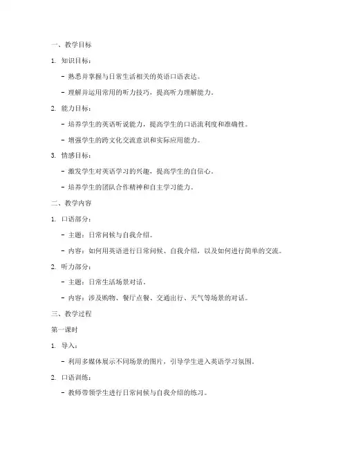 大学英语2试听说教案