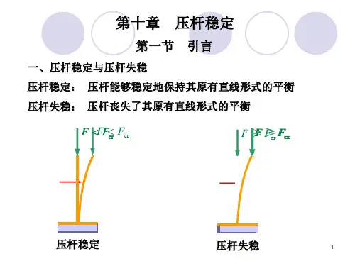 压杆稳定欧拉公式