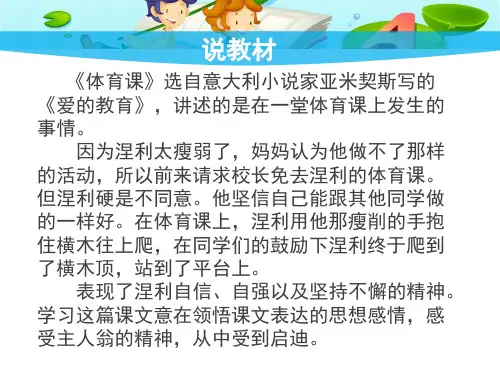 17、《体育课》课件(微课)