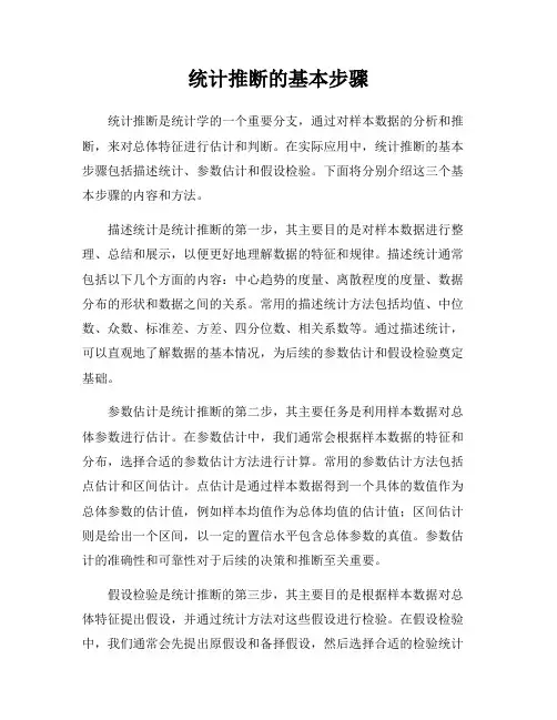 统计推断的基本步骤