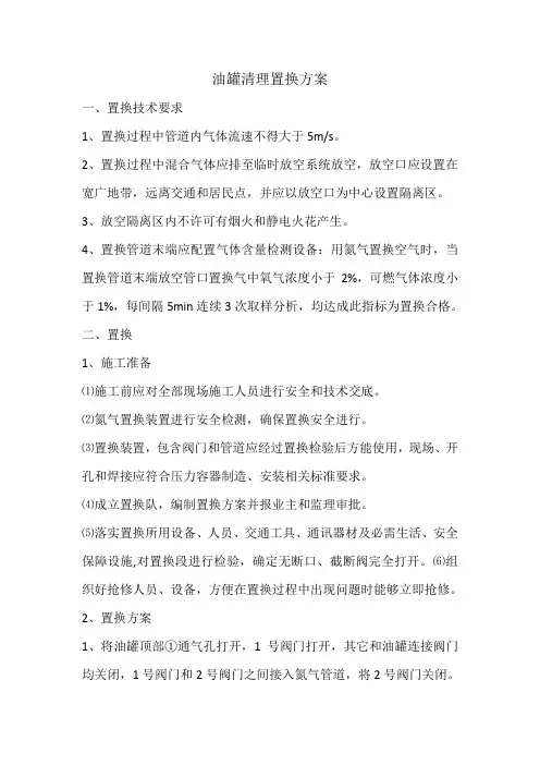 1氮气置换方案