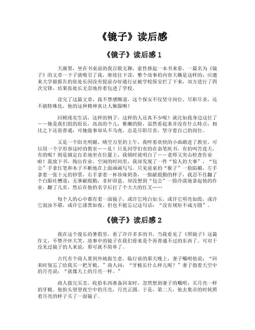《镜子》读后感
