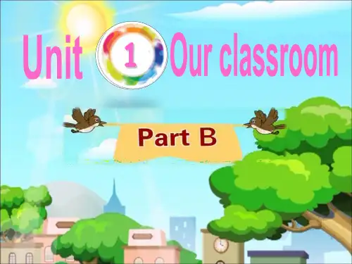 闽教版英语四年级上册Unit1__PartB参考课件