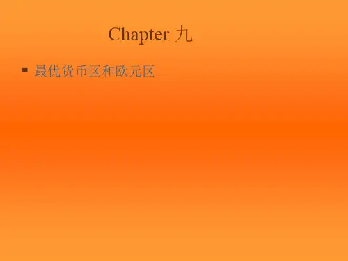 (九)最优货币区和欧元区