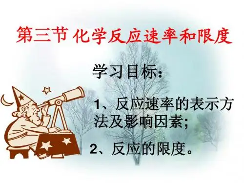 化学反应速率及限度