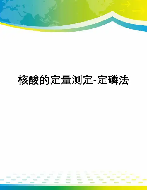核酸的定量测定-定磷法