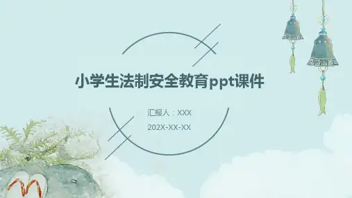 小学生法制安全教育ppt课件