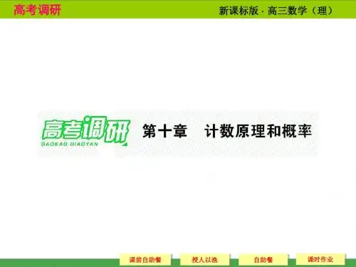 《高考调研》2015届高考数学总复习(人教新课标理科)配套课件：10-1两个计数原理(共47张PPT)