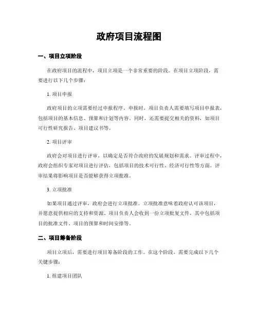 政府项目流程图