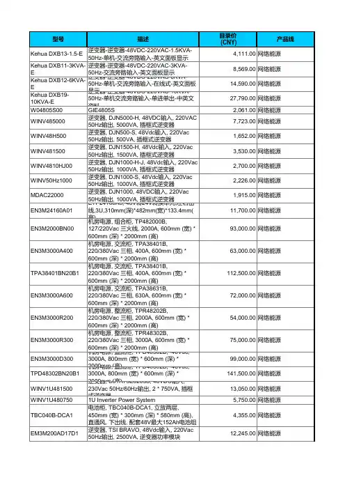 华为最新全系产品线型号速查