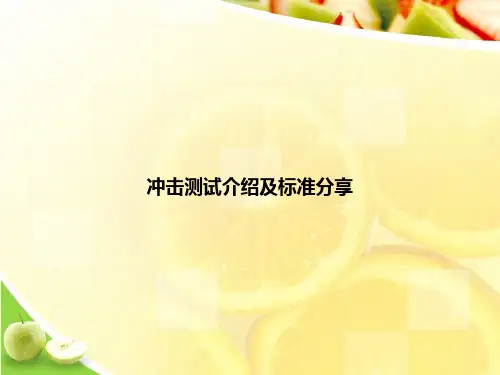 冲击测试介绍及标准分享ppt文档