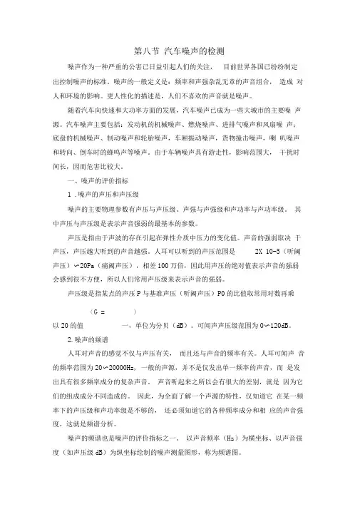汽车噪声检测