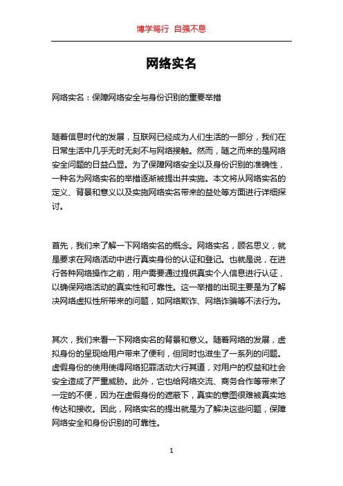 网络实名_精品文档