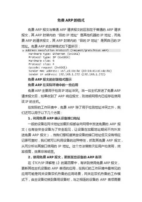 免费ARP的格式