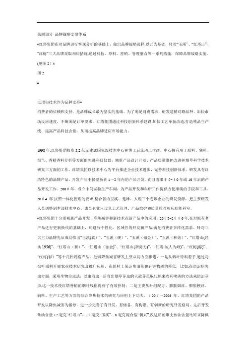 红塔集团：品牌战略突围(四)