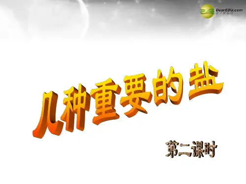 沪教初中化学九下《7第3节 几种重要的盐》PPT课件 (1)