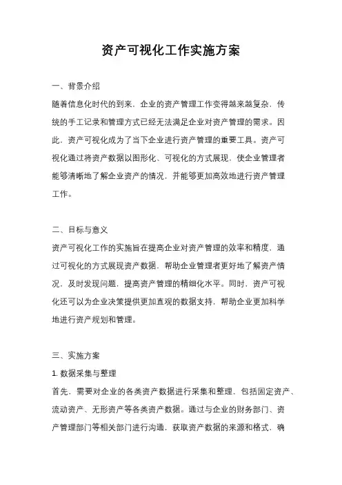资产可视化工作实施方案