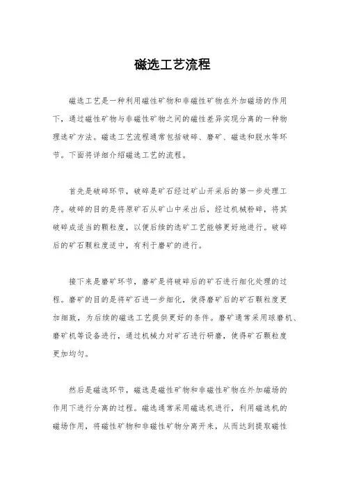 磁选工艺流程