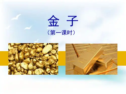 苏教版三年级语文课件-1金子