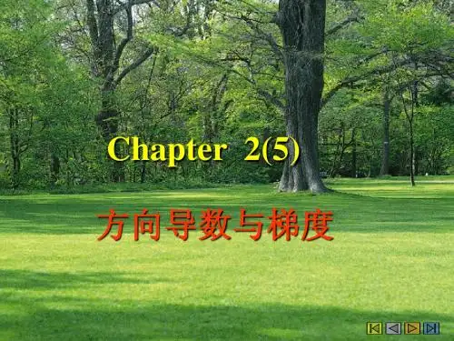 2.5 方向导数与梯度