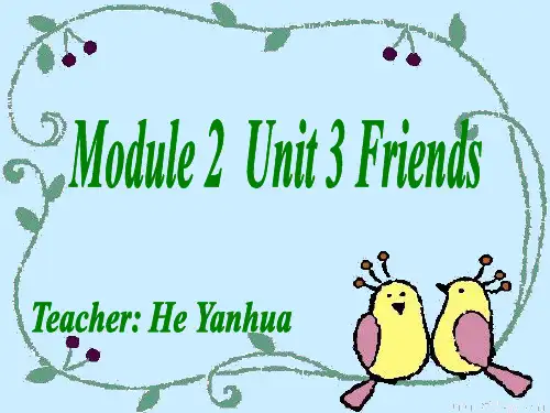 小学英语：module2 unit3  课件(沪教牛津版四年级下)