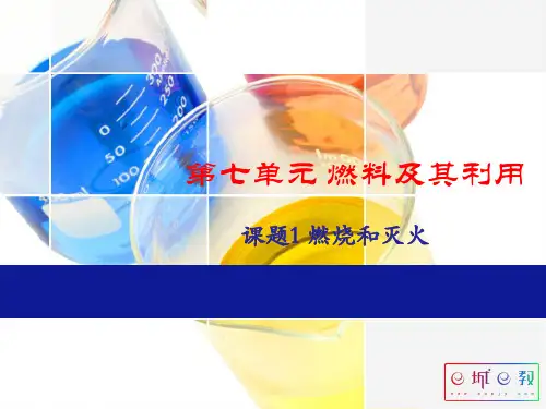 人教版初三化学第七单元课题1燃烧和灭火