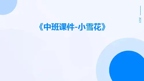 中班课件-小雪花