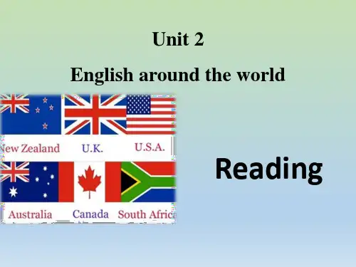 人教版高一英语必修一Unit2_Reading课件