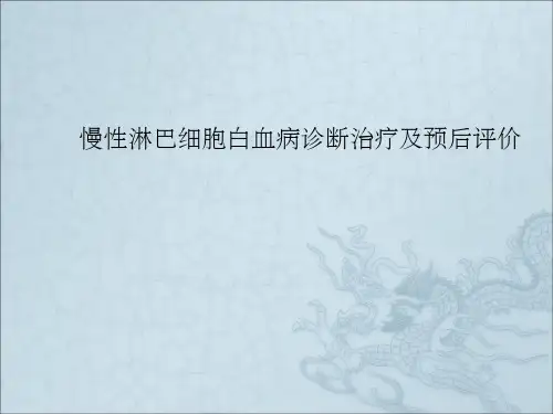 慢性淋巴细胞白血病诊断治疗及预后评价