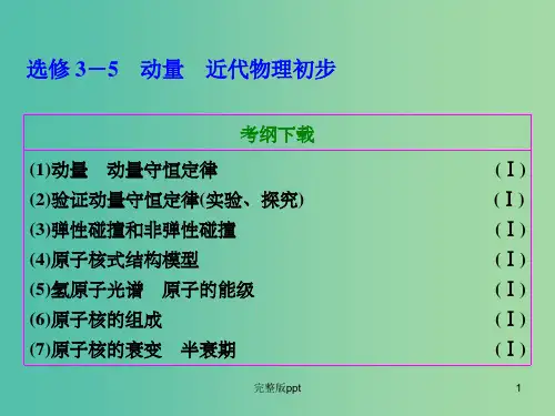 高考物理总复习 第1节 动量守恒定律及其应用课件(选修3-5)