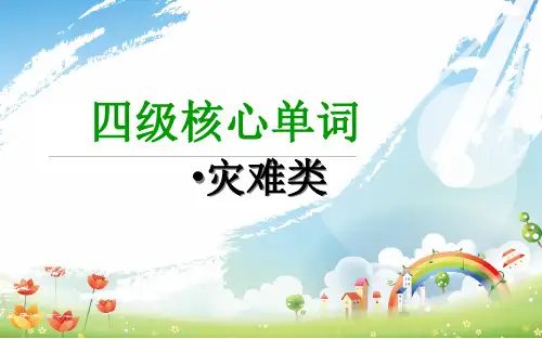 英语四级考试分类词汇3  灾难类