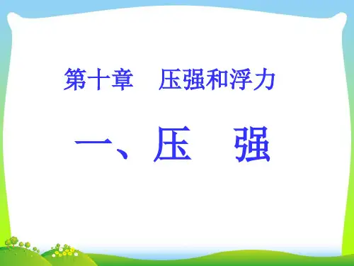 苏科版八年级物理下册第十章10.1压强(共18张PPT)