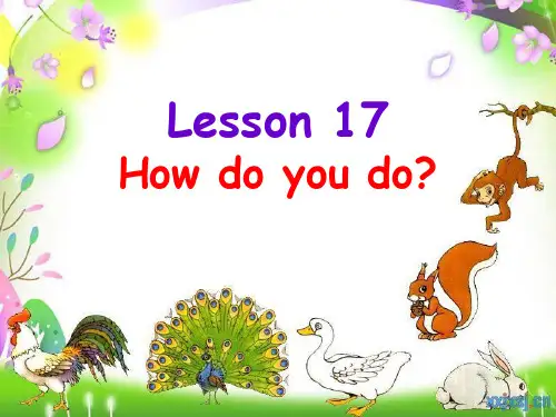 新概念英语第一册Lesson17-18PPT