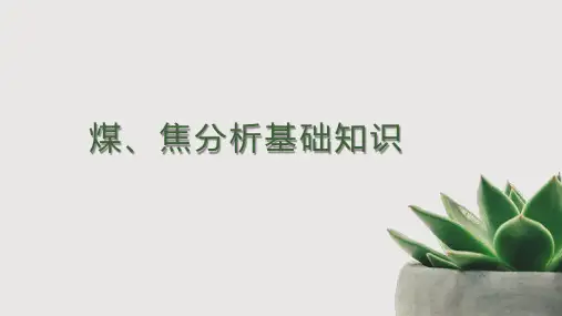 煤炭、焦炭分析基础知识