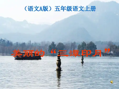 语文a版语文五上《美丽的“三潭印月”》教学课件