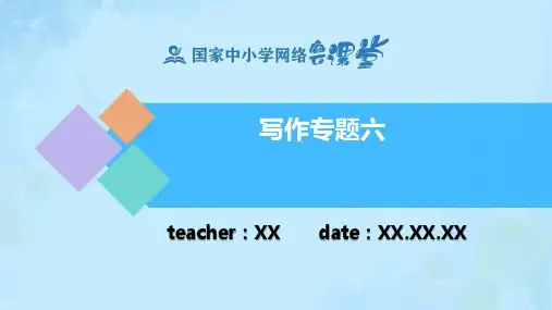 写作专题六PPT课件(人教版英语八年级下册)
