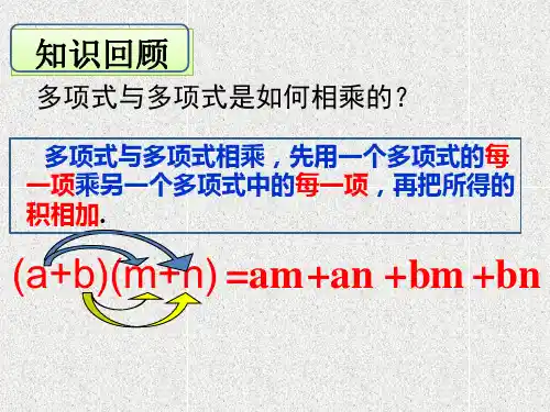 《平方差公式》PPT课件教学课件初中数学1