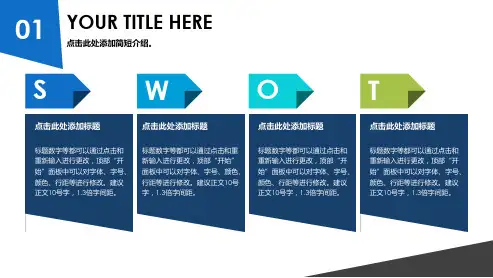 SWOT 分析图-商业图表-高端商务