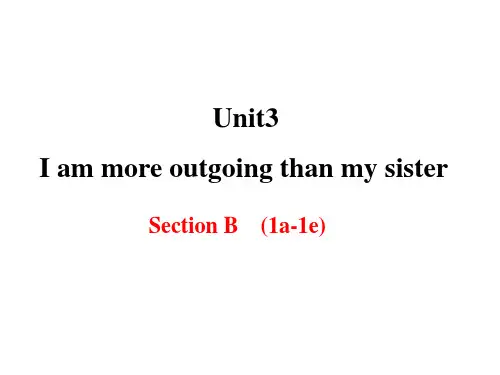 新目标八年级上册英语UNIT3 sectionB教学课件