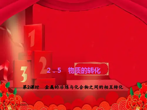 九年级科学 第2章 物质转化与材料利用 2.5《物质的转化》(2) 自然科学
