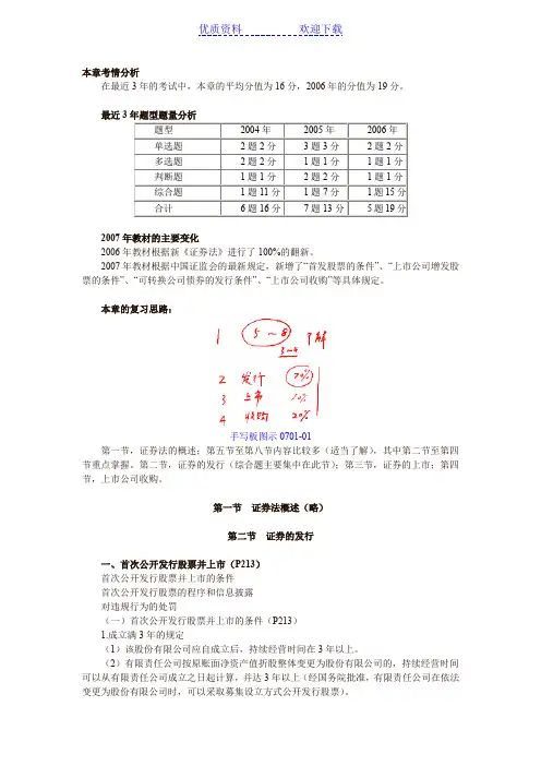 《证券法》读书笔记