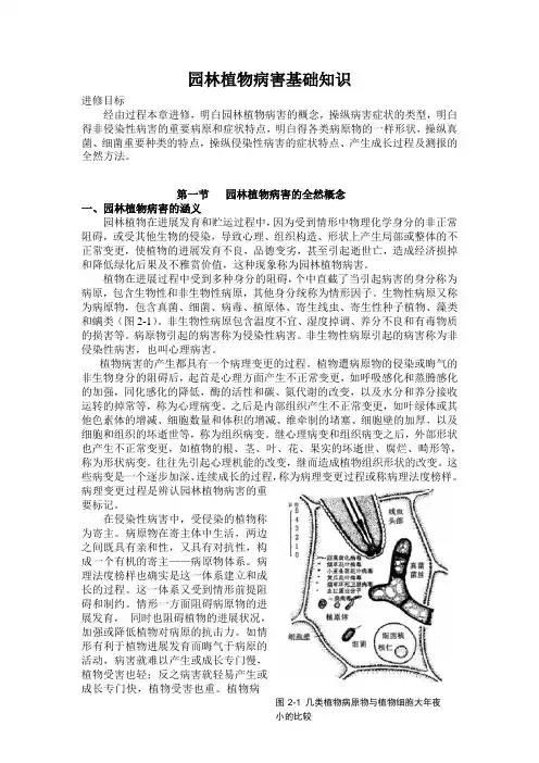 园林植物病害基础知识