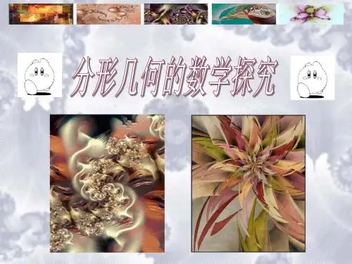 分形几何的数学探究ppt 人教课标版