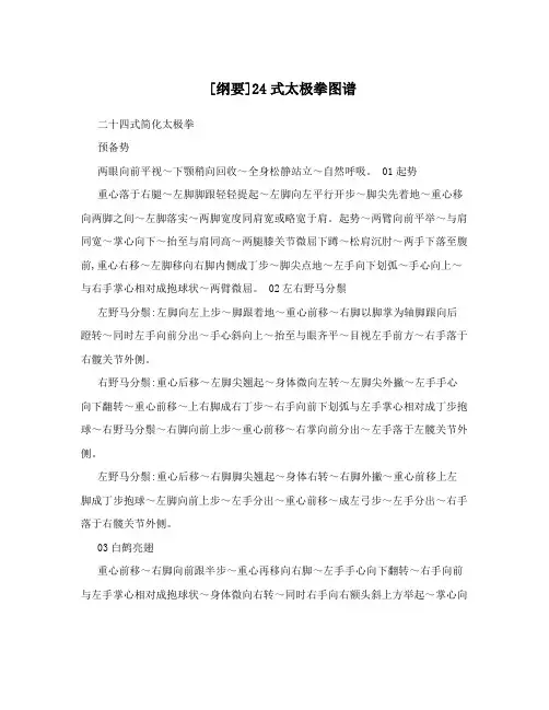 [纲要]24式太极拳图谱