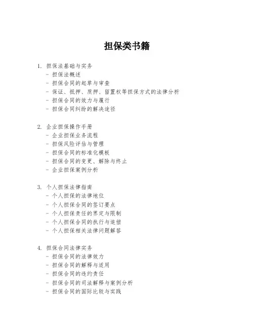 担保类书籍