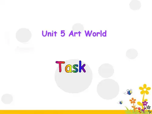 译林牛津版九年级英语上册 Unit 5 Task The art form I like best 课件 (共21张PPT)